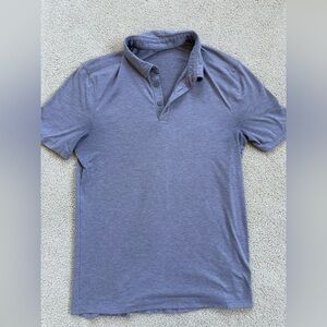Lululemon Men’s Polo Shirt Medium Heather Purple Short Sleeve